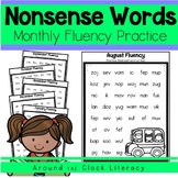 Nonsense Word Fluency - Monthly Practice Sheets