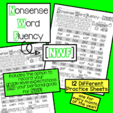 Nonsense Word Fluency [NWF] Monthly Practice Sheets