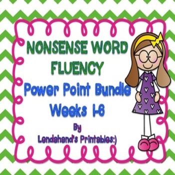 Preview of NWF Powerpoint Bundle | CVC Nonsense Word Fluency R.T.I. Practice