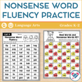 Nonsense Word Fluency Practice Printable and Digital