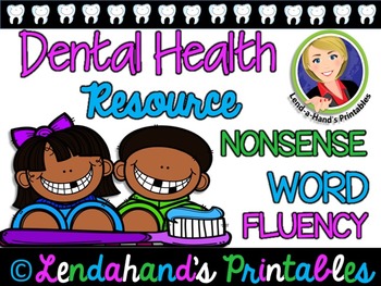 Preview of NWF - RTI Nonsense Word Fluency | Dental Health CVC Activity Bundle