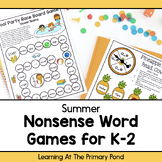 Nonsense Word Fluency Practice: Assessment and Games for K