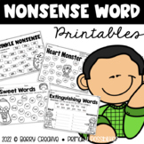 Nonsense Word Printables {DIBELS Intervention}