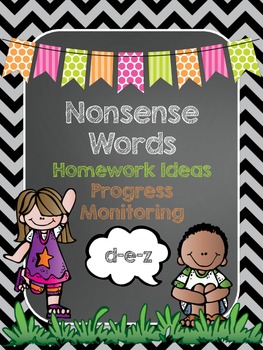 Preview of Nonsense Words Homework for Dibels and Dibels Next Practice