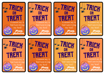 Preview of Nonspeaking Trick or Treat Cards