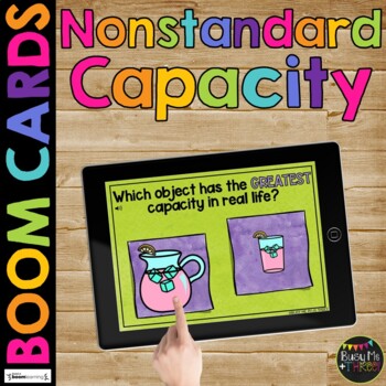 Preview of Nonstandard Capacity BOOM CARDS™ Measurement Digital Learning Game