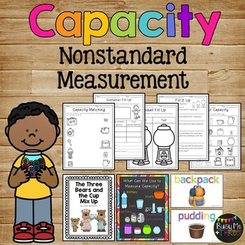 Preview of Nonstandard Capacity Unit for Kindergarten or 1st Grade Measurement Science Math