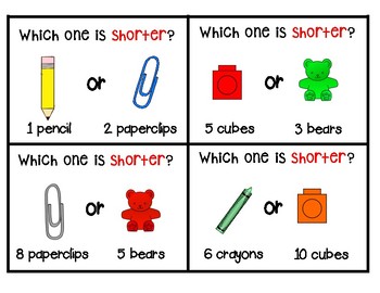 Back to School Cube Measuring Non-Standard Measurement for Preschool and  Kinder