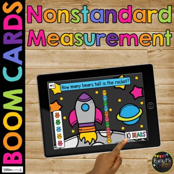 Preview of Nonstandard Measurement BOOM CARDS™ LENGTH Digital Learning Game