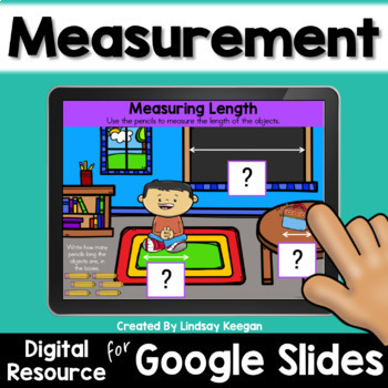 Preview of Nonstandard Measurement Digital Activities for Google Slides