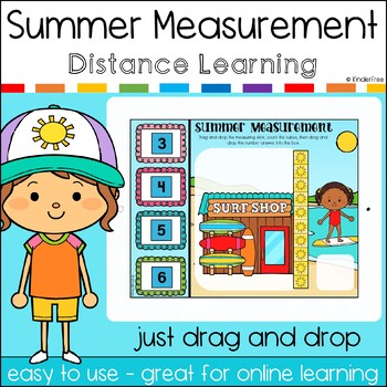 Preview of Nonstandard Measurement May/Summer Google Classroom Distance Learning FREEBIE