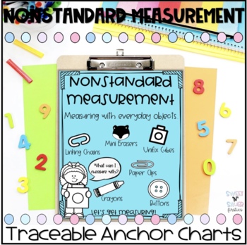 Preview of Nonstandard Measurement Traceable Math Anchor Charts