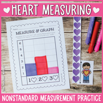 Preview of Valentine Heart Measuring (Nonstandard Measuring)