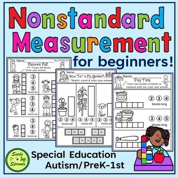 Preview of Nonstandard Measurement for Beginners (Special Ed/Autism/PreK-1st)