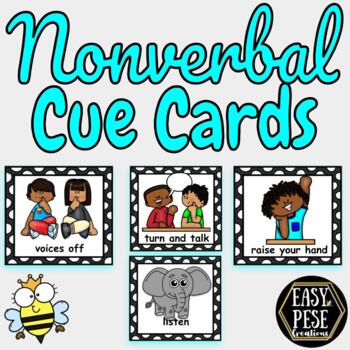 Preview of Nonverbal Cue Cards #polkadot