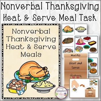 Preview of Nonverbal Thanksgiving Heat & Serve Meal Task