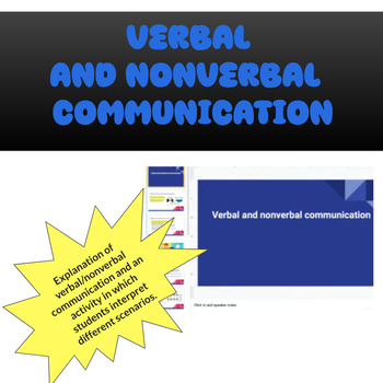 Preview of Nonverbal and verbal communication 