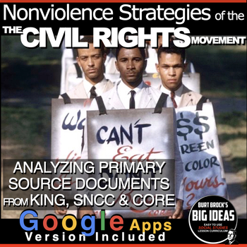 Preview of Nonviolence Strategies of the Civil Rights Movement + Distance Learning Version