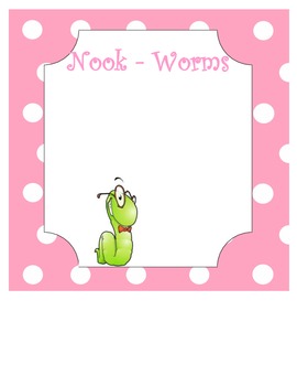 Preview of Nook Worms: Schedule sign for e-readers in your classrom