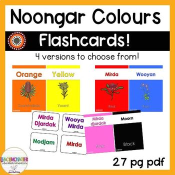 Preview of Noongar colour cards