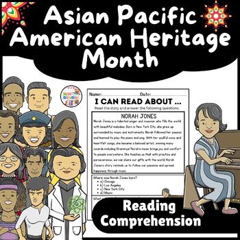 Preview of Norah Jones Reading Comprehension / Asian Pacific American Heritage Month