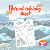 Nori the Narwal coloring sheet.