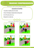 READING COMPREHENSION, 4 pictures sequence, sequencing, ABA, autism, ESL,FREEBIE