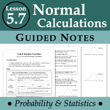 Normal Calculations (ProbStat - Lesson 5.7)