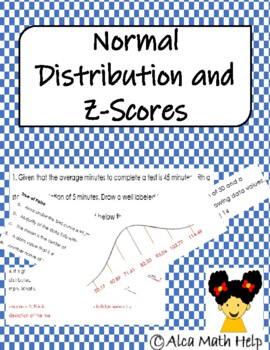 Preview of Normal Distibution and Z-Score- Statistics and AP Statistics