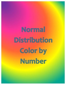 Preview of Normal Distribution Color by Number