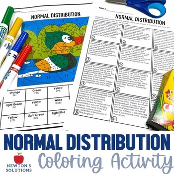 Preview of Normal Distribution Color by Number Activity
