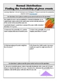 Normal Distribution - Finding probabilities (using Graphic