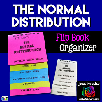 Preview of Normal Distribution Foldable Flip Book plus Practice