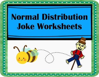 Preview of Normal Distribution Joke Worksheets