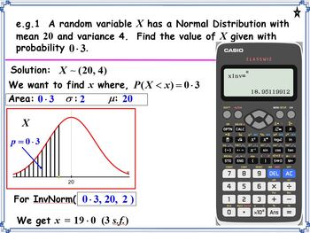 Preview of Normal Distribution (Reverse)