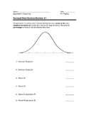 Normal Distribution Review Packet #1