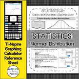 Normal Distribution | Statistics | TI-Nspire Graphing Calc
