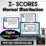 Normal Distribution Z-Scores Digital plus Print