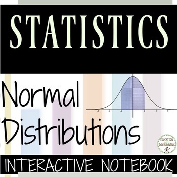 Preview of Normal Distribution Notes with z scores Statistics