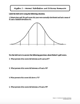 homework 2 normal distribution and z scores