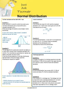 homework 9.2 normal distribution