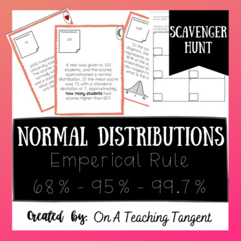 Preview of Normal Distributions Scavenger Hunt!
