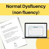 Normal Dysfluency (Non fluency) Parent Handout