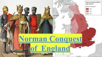 Preview of Norman Conquest of England, five weeks of lessons, study guide, videos and test