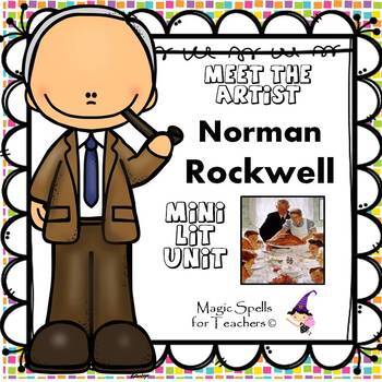 Preview of Norman Rockwell Activities- Famous Artist Biography Art Unit - Thanksgiving
