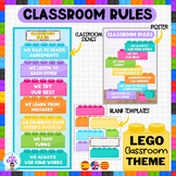 Classroom rules building bricks theme- bilingual- normas- 