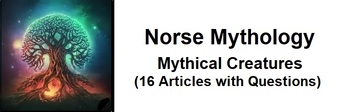Preview of Norse Mythology: Mythical Creatures Assignment Bundle (16 PDF)