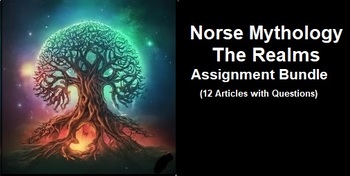 Preview of Norse Mythology: The Realms Assignment Bundle (12 Word)
