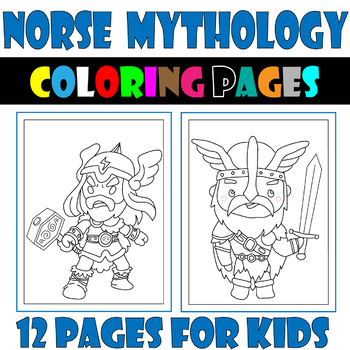 odinic themed coloring pages for kids