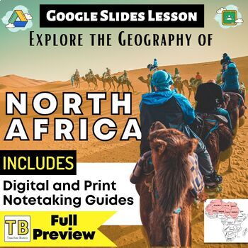 Preview of North Africa Google Slides World Geography Lesson